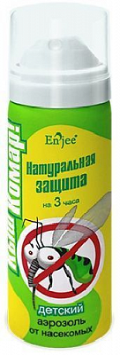 Аерозоль-репелент для захисту від комарів ENJEE Киш-комар для дітей захист 3 години